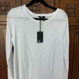 Paige audra long sleeve slub tee